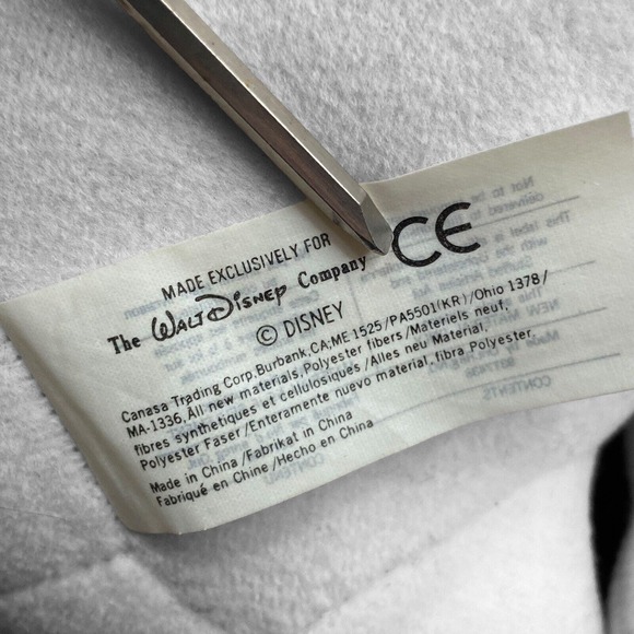 Vintage Disney Pocahontas PERCY The Pug Dog 12" Plush Stuffed Animal Toy White - Picture 11 of 16